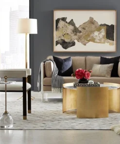 Worlds Away New Arrivals Montana Cocktail Table Gold Leaf