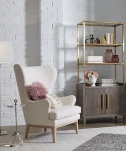 Worlds Away Rivaa Etagere Smoke Grey New Arrivals