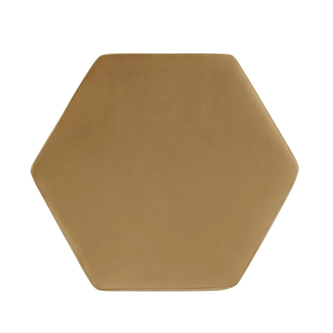Worlds Away Myra Ottoman Brushed Brass Camel Velvet 3 Worlds Away Myra Ottoman Brushed Brass Camel Velvet