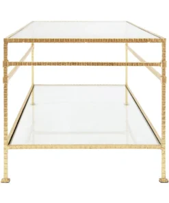 Worlds Away Bateman Cocktail Table Gold Leaf 8 Worlds Away Bateman Cocktail Table Gold Leaf