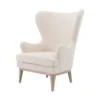 Worlds Away Frisco Wing Chair Ivory New Arrivals