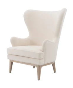Worlds Away Frisco Wing Chair Ivory New Arrivals