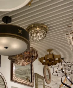 Currey And Company Worthing Flush Mount Ceiling Light