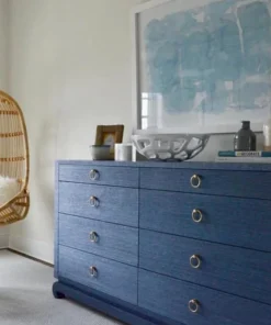 Bungalow 5 New Arrivals Ming Extra Large 8 Drawer Dresser Navy